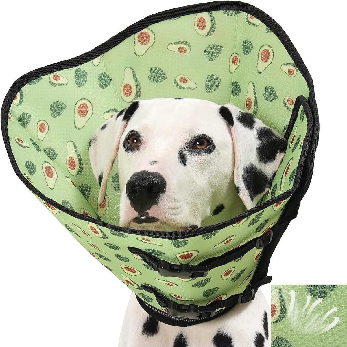 Avont Breathable Mesh Dog Cone with D-Ring