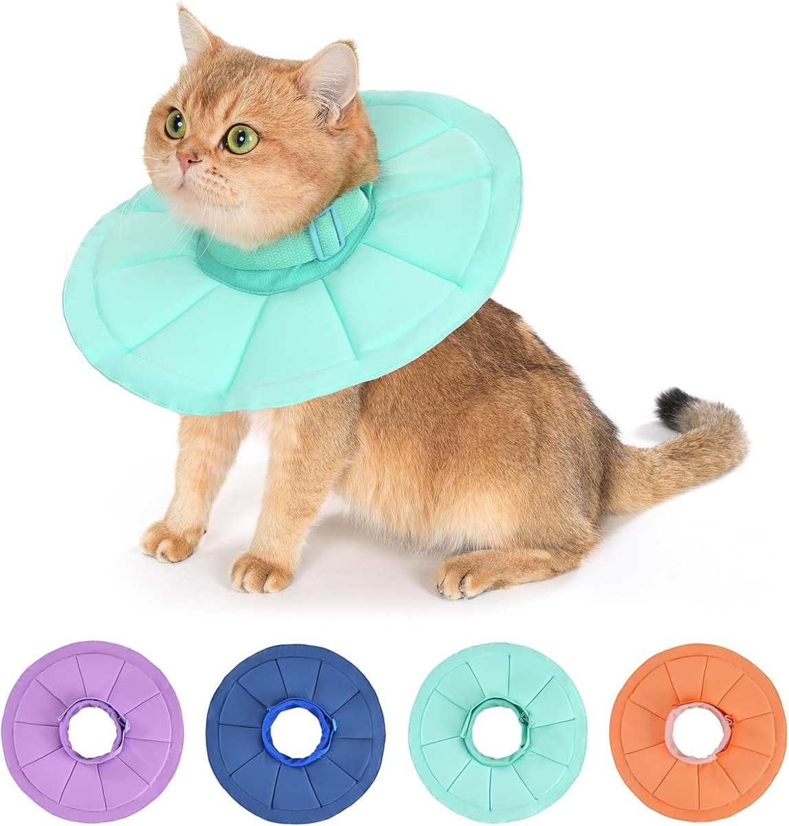 Avont Inflatable Cat Cone, Lightweight Donut Collar
