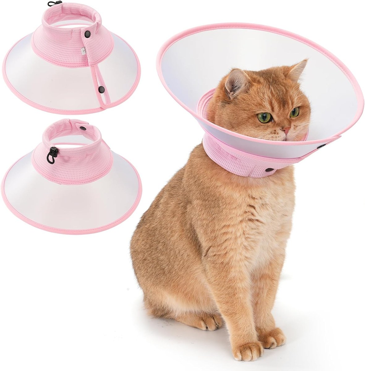 Avont Soft Mesh Cat Cone with Clear Shield
