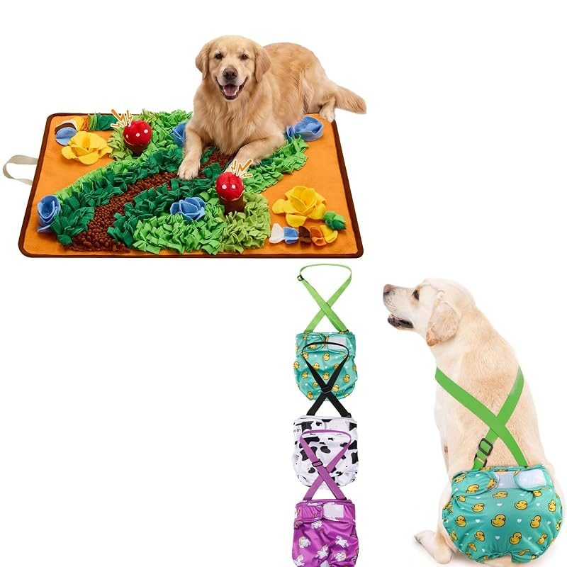 Avont Female Dog Diapers + Snuffle Mat