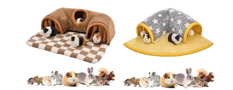 Avont Guinea Pig Hideout + Tunnel Bed, No. 3