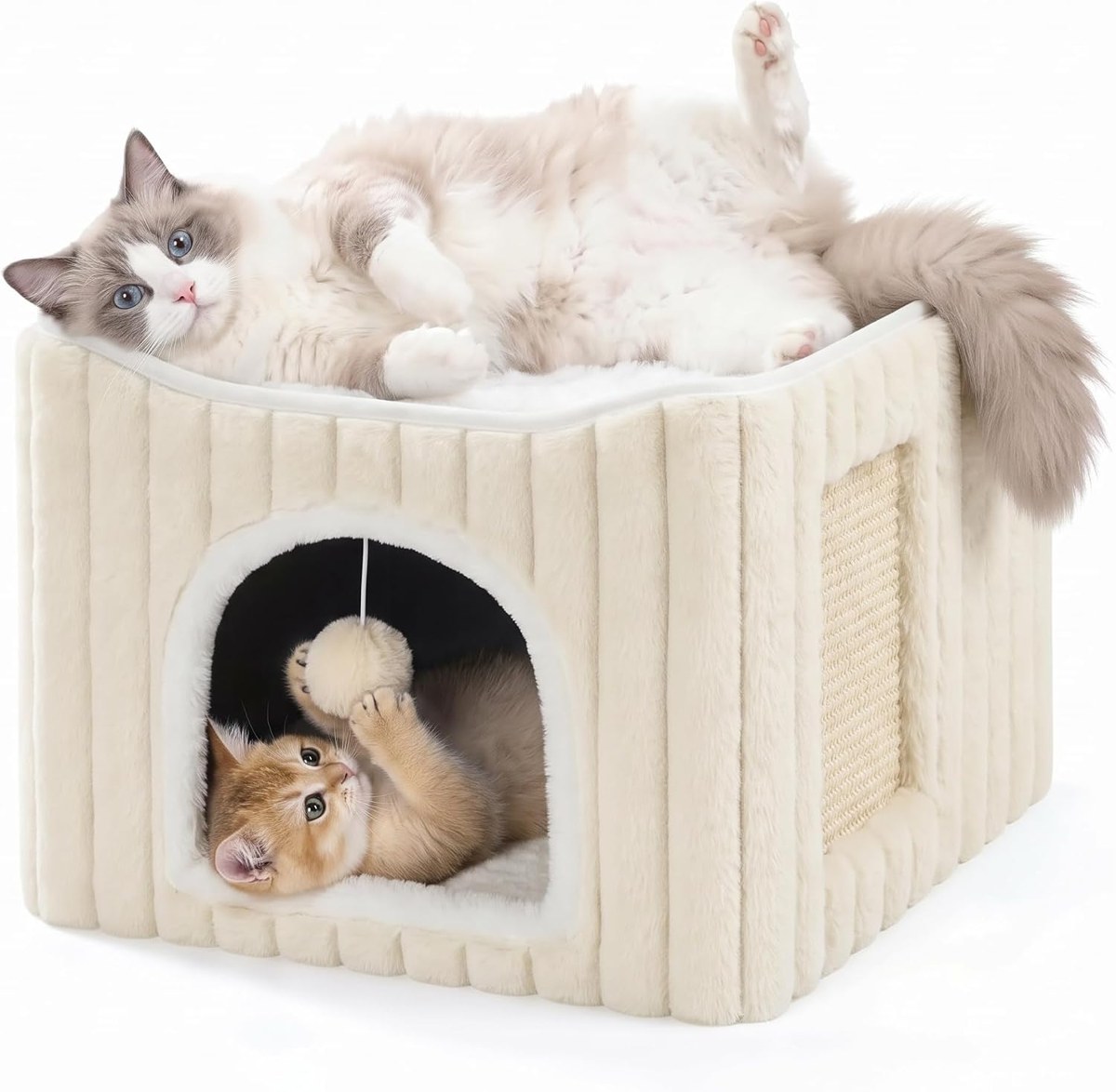 Avont 3-in-1 Cat Cave Bed with Scratch Pad